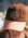 Brown and apricot JAYD Baseball Cap with embroidered Salty Summer design featuring coral and a starfish.